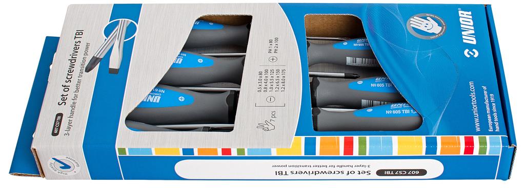 UNIOR - SCREWDRIVER SET TBI