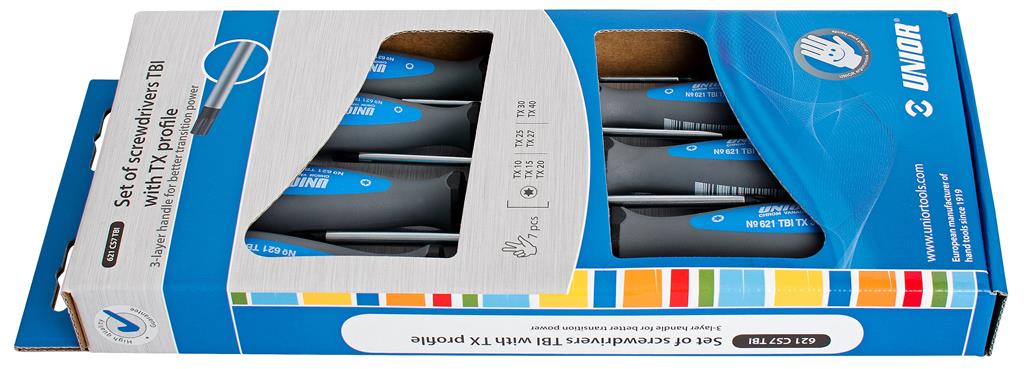 UNIOR - SET SCHROEVENDRAAIERS TBI TORX