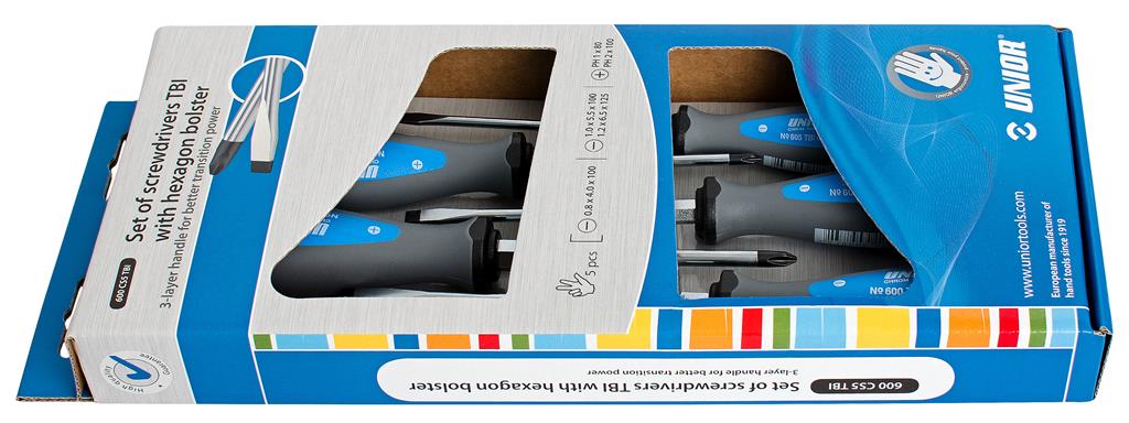 UNIOR - JEU DE TOURNEVIS TBI HEXA PLAT-PHILIPS