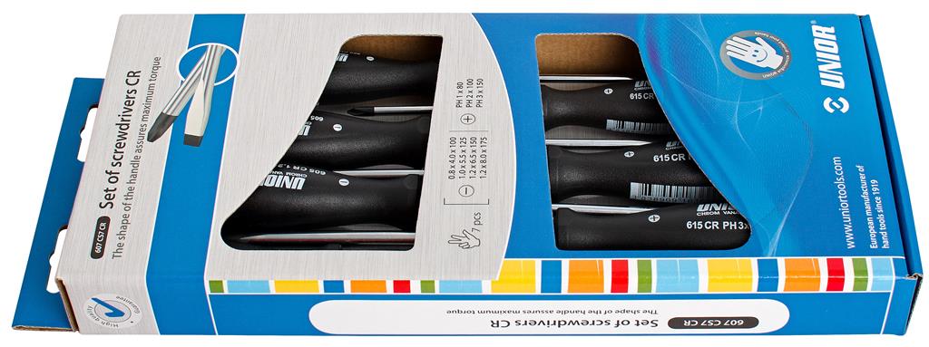 UNIOR - SET SCHROEVENDRAAIERS CR PLAT-PHILIPS