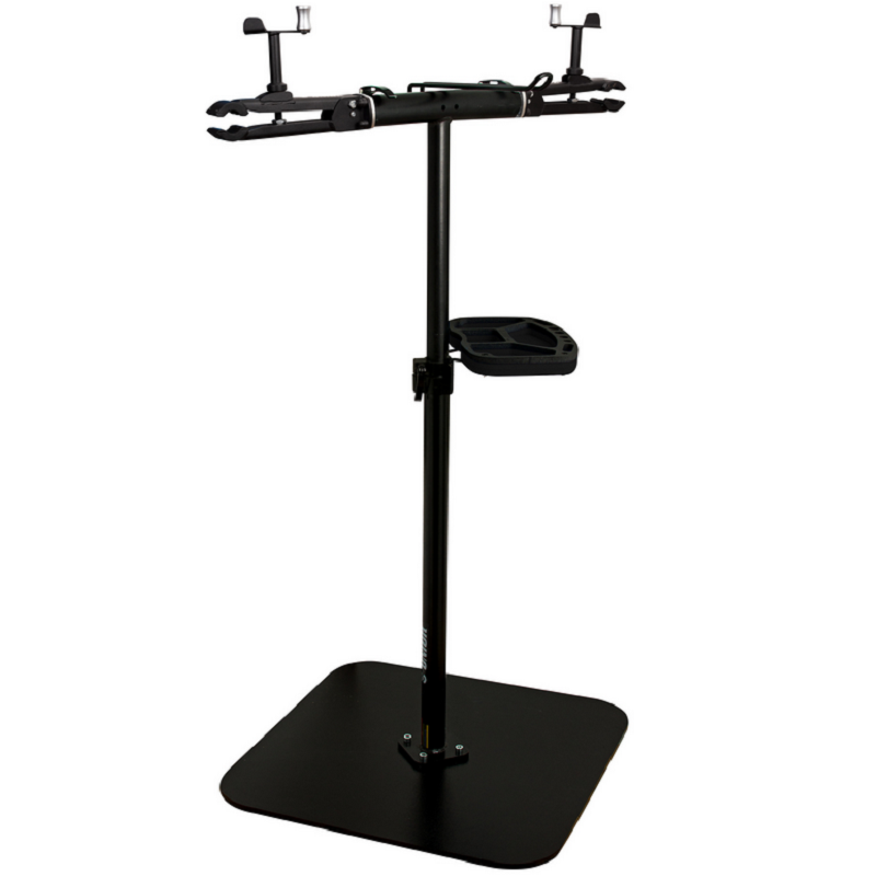UNIOR BIKE - STAND DE REPARATION A DOUBLE MACHOIRES AVEC PLAQUE