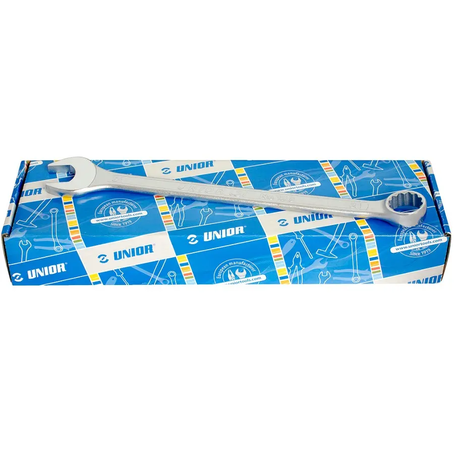 UNIOR - SET OF COMBINATION WRENCHES, LONG TYPE IN CARTON BOX