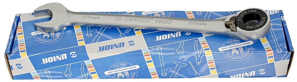 UNIOR - SET OF RATCHET COMBINATION WRENCHES IN CARTON BOX