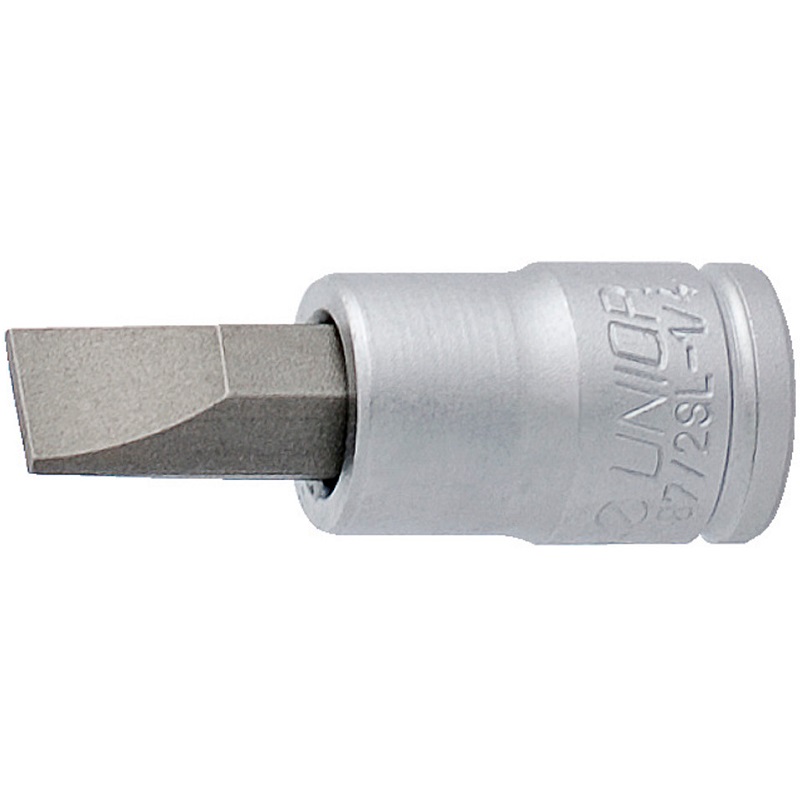 UNIOR - SLOTTED SCREWDRIVER SOCKET 1/4"