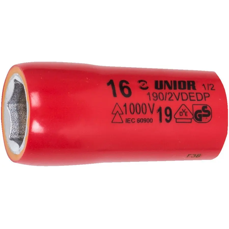 UNIOR - DOP 1/2" - 6-KANT - VDE - KORT