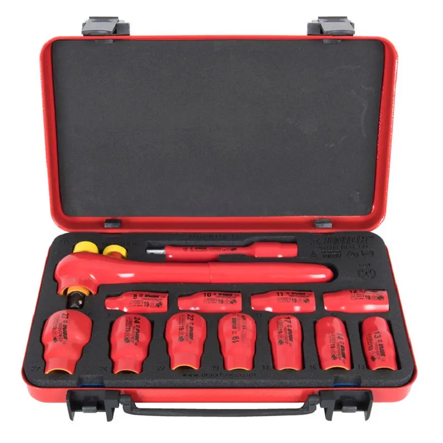UNIOR - INSULATED SOCKET SET 1/2" IN METAL BOX