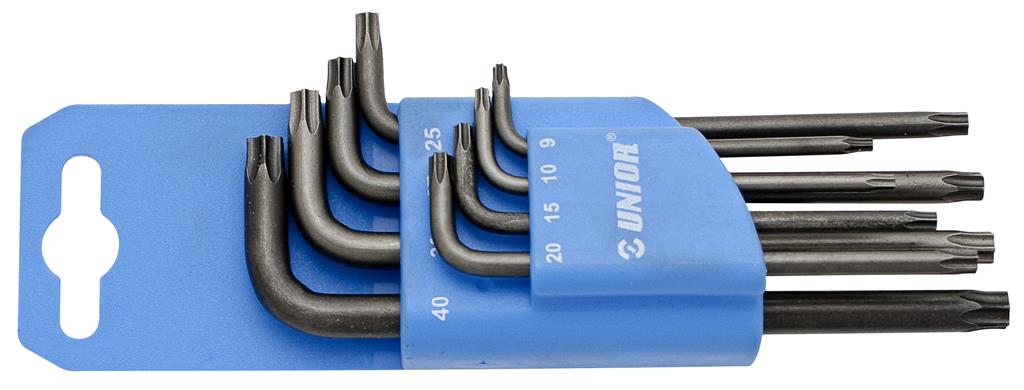 UNIOR - SET IMBUSSLEUTEL TORX MET GAATJE