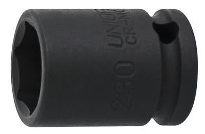 UNIOR - IMPACT SOCKET 3/8", 6 POINT