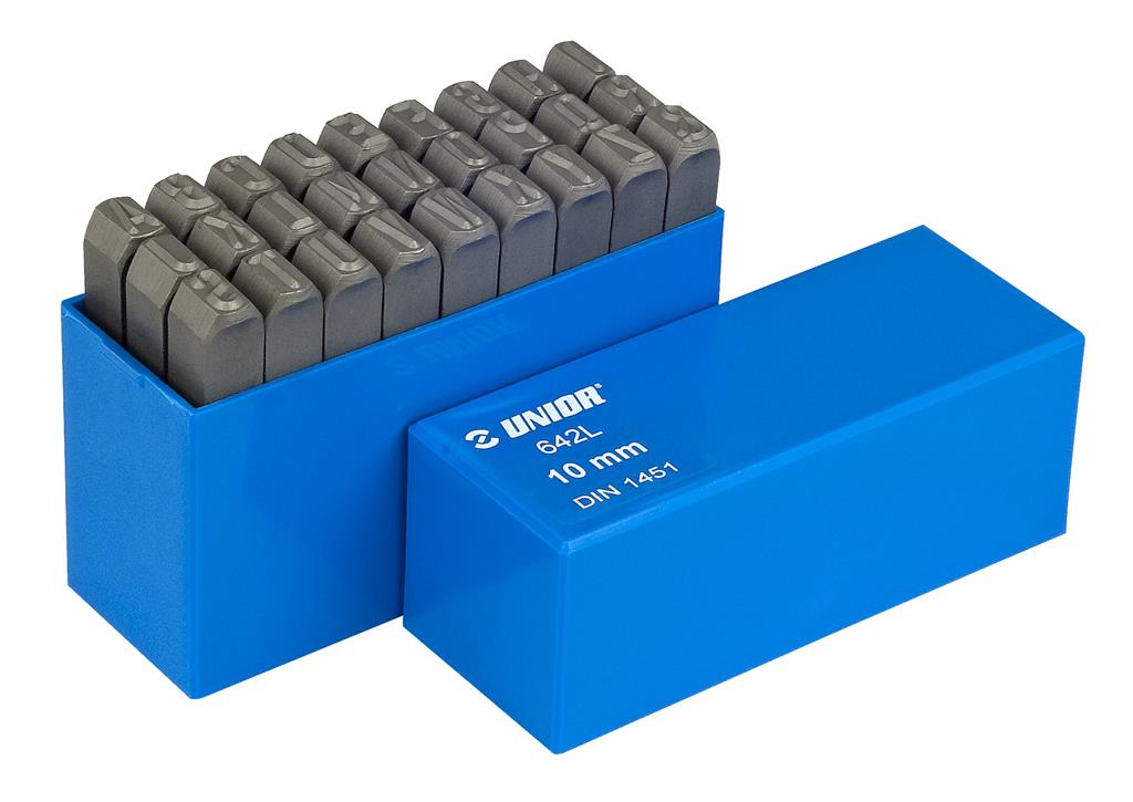 UNIOR - SET OF LETTER STEEL PUNCHES