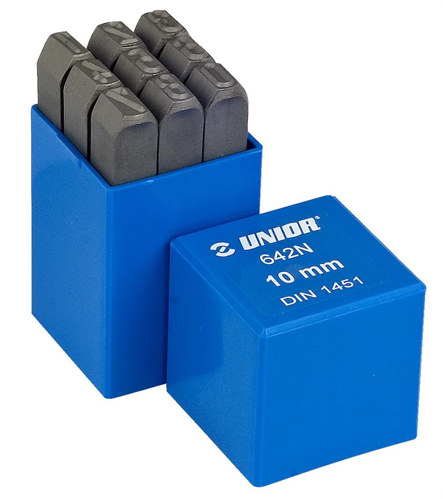 UNIOR - SET OF NUMBER STEEL PUNCHES