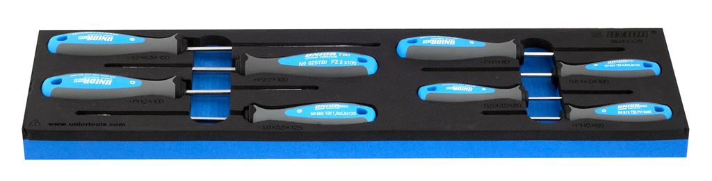 UNIOR - SET OF TBI SCREWDRIVERS IN SOS TOOL TRAY