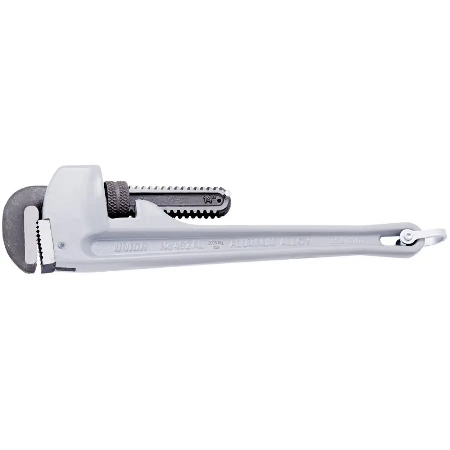UNIOR - HEAVY DUTY PIPE WRENCH AL, FOR SAFE WORK AT HEIGHTS