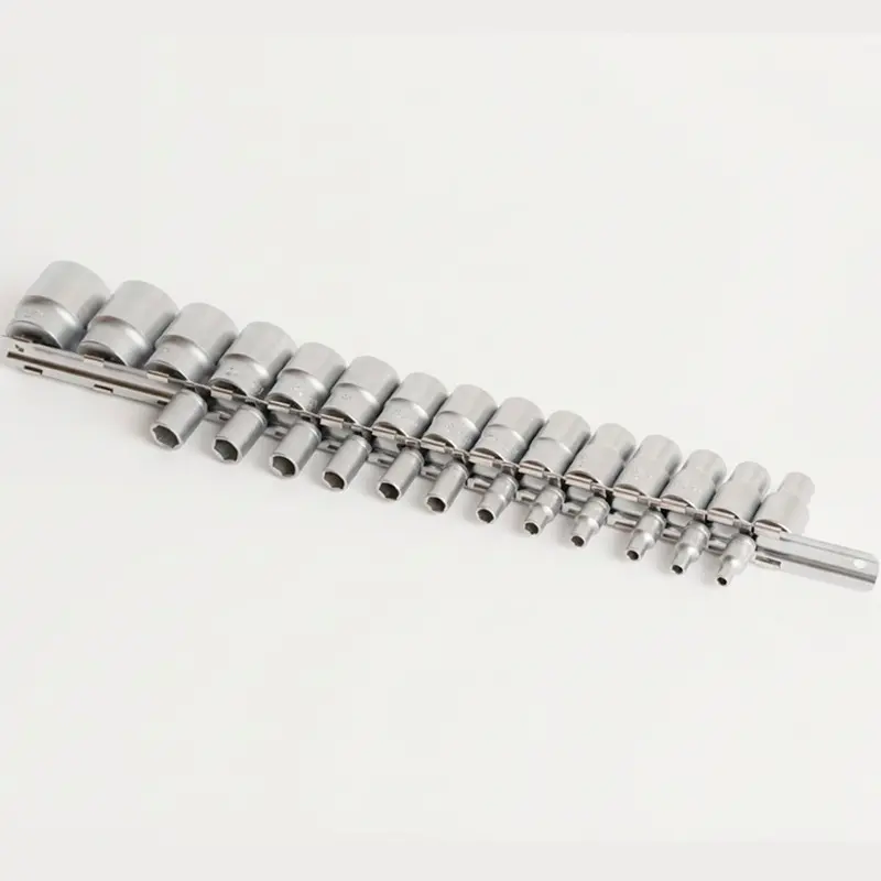 UNIOR - SOCKET SET 1/2" + 1/4" ON RAIL
