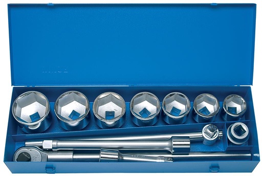 [13.199.MB1.46.80.12] UNIOR - SOCKET SET 1" IN METAL BOX