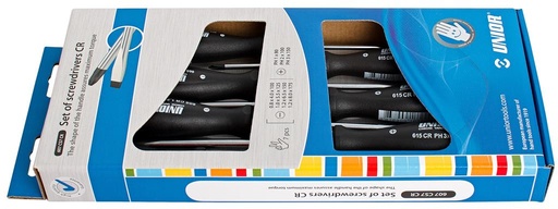 [35.607.CS7CR] UNIOR - SET SCHROEVENDRAAIERS CR PLAT-PHILIPS