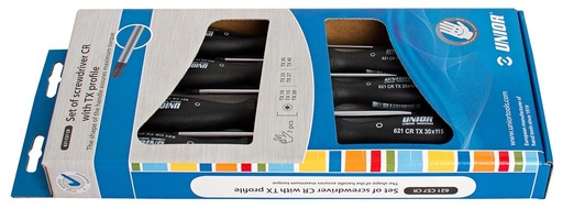 [35.621.CS7CR.7] UNIOR - SCREWDRIVER SET CR WITH TX PROFILE
