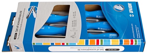 [35.607.B5.NI] UNIOR - SET SCHROEVENDRAAIERS NI PLAT-PHILIPS