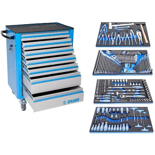 [13.1011.B.EV4] UNIOR - TOOL SET WITH TOOL CARRIAGE 940EV4