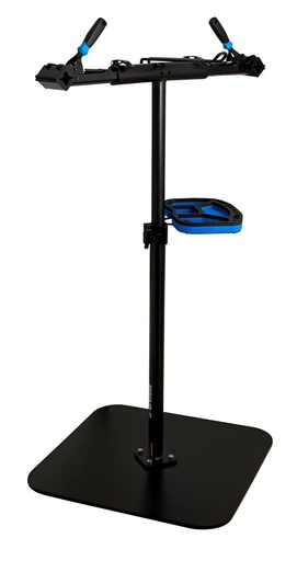 [13.BIKE.1693.C] UNIOR BIKE - STAND DE REPARATION A DOUBLE MACHOIRES AVEC PLAQUE