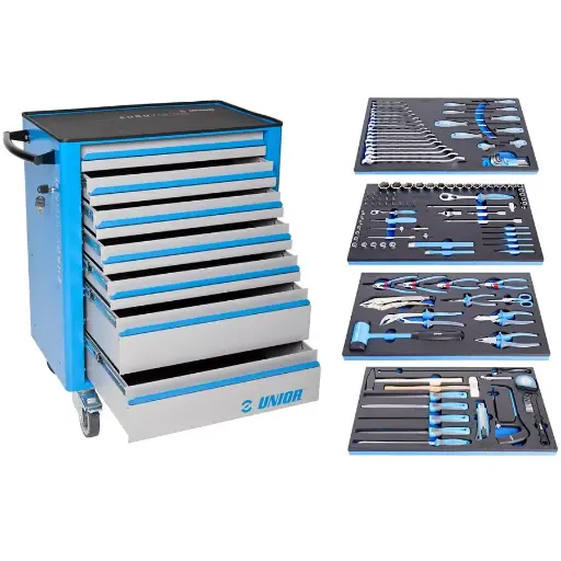 [13.1011.CEV4] UNIOR - TOOL SET WITH TOOL CARRIAGE 940EV4