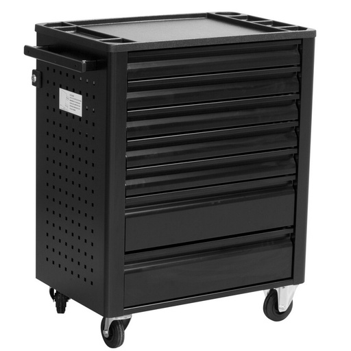 [13.BLACK.940.E4.1L] UNIOR - LEGE WERKWAGEN EUROSTYLE 4 MET ABS PLAAT - ZWART