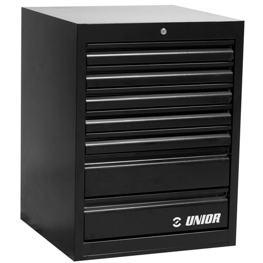 [13.BLACK.990.WD7] UNIOR - WIDE DRAWER CABINET - 7 DRAWERS