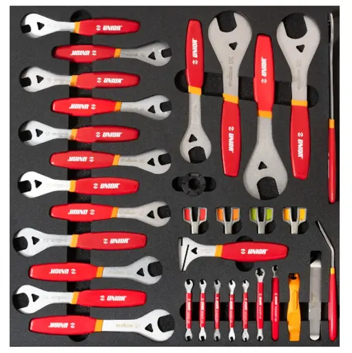 [13.BIKE.2600ACSET3.R] UNIOR BIKE - SET OF TOOLS IN TRAY 3 FOR 2600A AND 2600C - DRIVETRAIN TOOLS