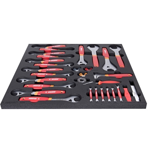 [13.BIKE.2600ACSET3.R] UNIOR BIKE - SOS-SETCONESLEUTELS, SPAAKSLEUTELS, BANDENLICHTERS