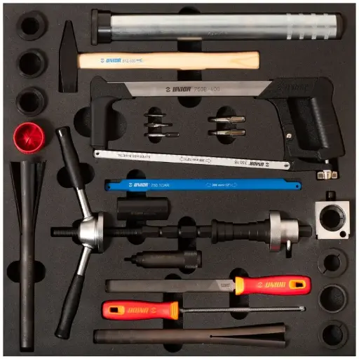 [13.BIKE.2600.C.SET2.R.N] UNIOR BIKE - SET OF TOOLS IN TRAY 2 FOR 2600C - FRAME AND FORK TOOLS