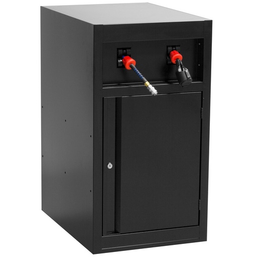 [13.BLACK.990.PNE] UNIOR - AIR AND POWER REEL CABINET FOR MODULAR WORK BENCH  220 VOLT