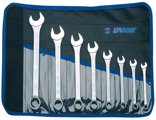 [13.125.1.8.22.CT] UNIOR - SET OF COMBINATION WRENCHES, SHORT TYPE IN BAG