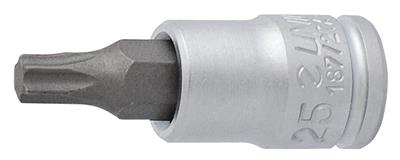 [13.187.2.TX.08] UNIOR - SCREWDRIVER SOCKET WITH TX PROFILE 1/4"