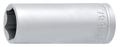 [13.188.2L6P.08] UNIOR - SOCKET 1/4", LONG TYPE, 6 POINT