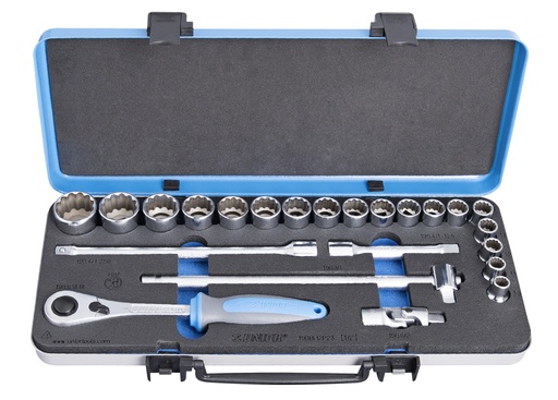 [13.190.BI12P231032] UNIOR - SOCKET SET 1/2" IN METAL BOX