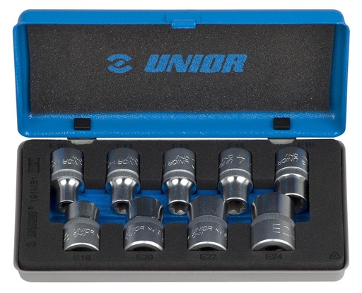 [13.191.MB1] UNIOR - SET OF SOCKETS WITH INTERNAL TX PROFILE 1/2" IN METAL BOX