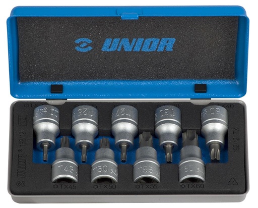 [13.192.12.9] UNIOR - JEU DE DOUILLES TOURNEVIS 1/2"