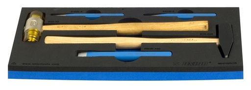 [13.964.10.SOS] UNIOR - SET OF HAMMERS AND PUNCHES IN SOS TOOL TRAY