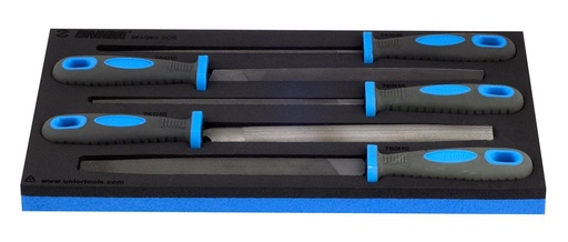 [13.964.26S.SOS] UNIOR - SET OF SMOOTH FILES IN SOS TOOL TRAY