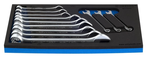 [13.964.2.SOS.8.24] UNIOR - SET OF COMBINATIONS WRENCHES IN SOS TOOL TRAY