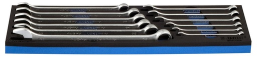 [13.964.ECO.2A] UNIOR - SET OF COMBINATIONS WRENCHES, LONG TYPE IN SOS TOOL TRAY