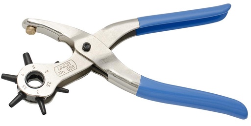[13.558.5P.210.RP] UNIOR - REVOLVING PUNCH PLIERS WITH 6 PUNCHES