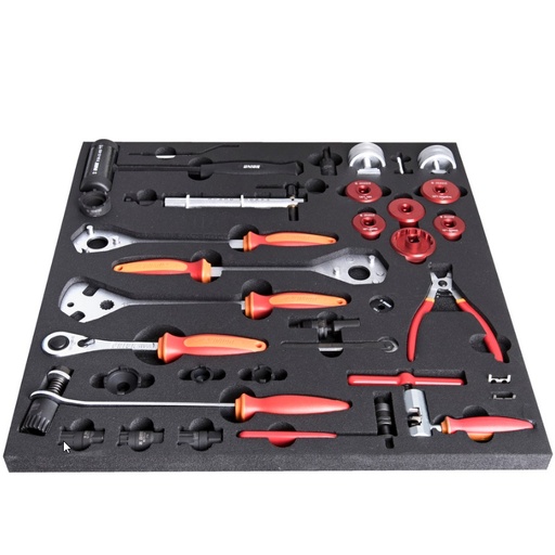 [13.BIKE.2600.AC.SET.2.R] UNIOR BIKE - SET OF TOOLS IN TRAY 2 FOR 2600A AND 2600C - BB & CRANK TOOLS