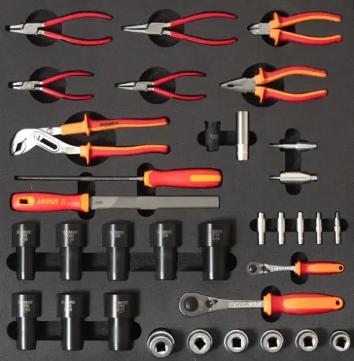 [13.BIKE.2600.D.SET3.R.N] UNIOR BIKE - SET OF TOOLS IN TRAY 3 FOR 2600D - SUSPENSION SPECIALIZED TOOLS