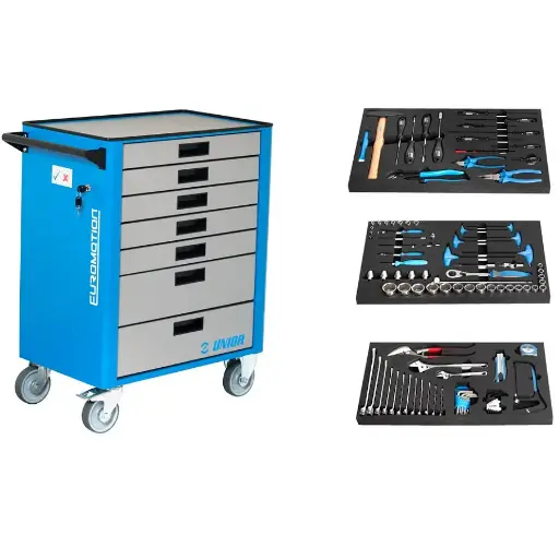 [13.1011.KEM1] UNIOR - TOOL SET WITH TOOL CARRIAGE 940EM1