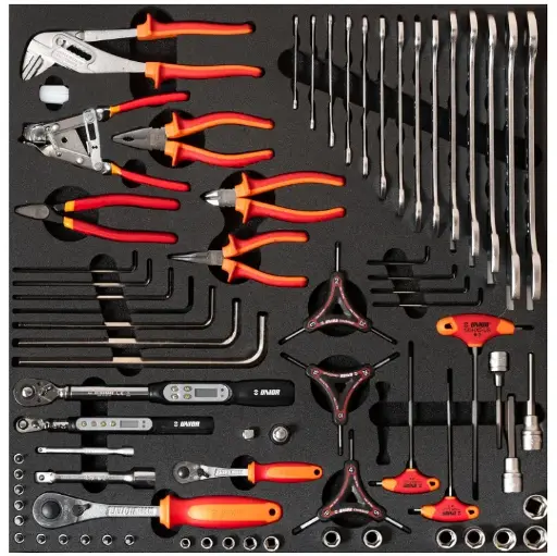 [13.BIKE.2600ACSET4.R.N] UNIOR BIKE - SET OF TOOLS IN TRAY 4 FOR 2600A AND 2600C - WHEEL TOOLS
