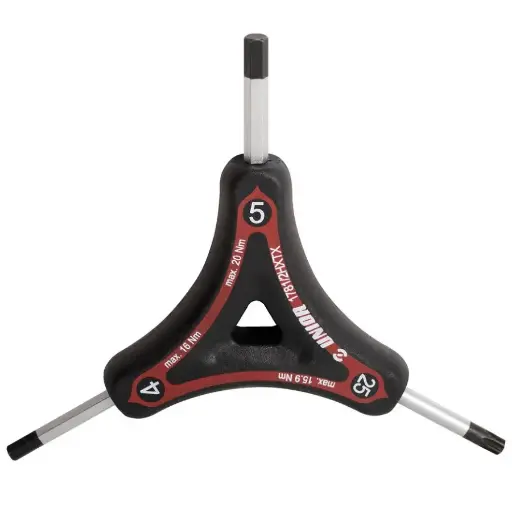 [13.BIKE.1781.2.HXTX] UNIOR BIKE - CLÉ HEXAGONALE À TROIS PATTES HEX ET TORX