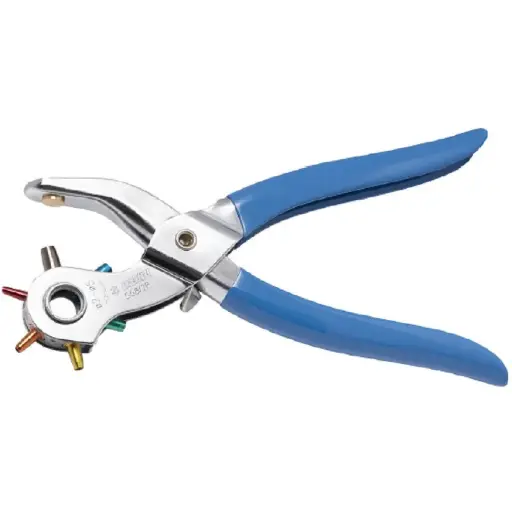 [13.558.2P.220.RP] UNIOR - REVOLVING PUNCH PLIERS WITH 6 PUNCHES